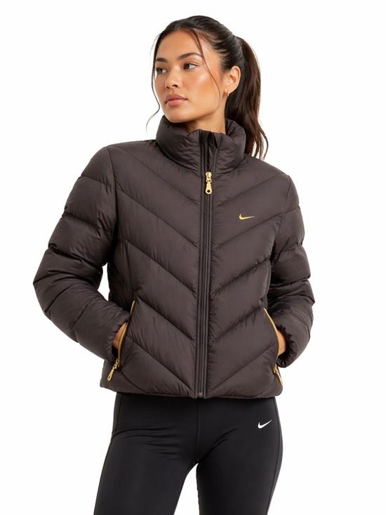 Nike Jackets & Blazers - Nike black down filled Unisex Outdoor Full zip long sleeve puffer jacket M